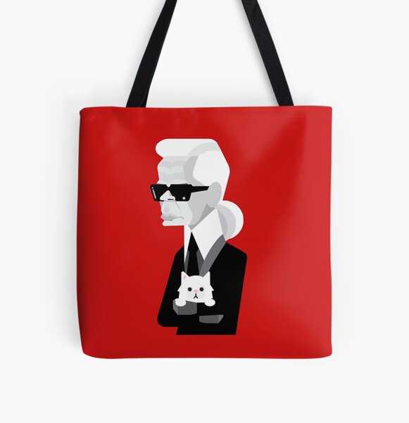 Fashion Mr. Cat Karl Lagerfeld and Chanel Tote Bag by Smog