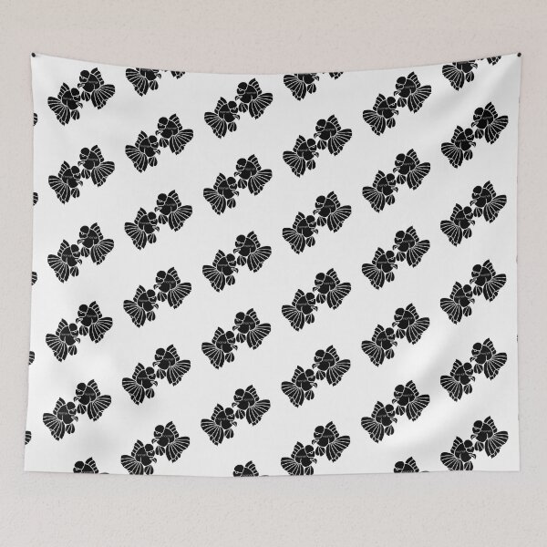 Item preview, Black Oranda Goldfish Logo Pair designed and sold by Nosnah.