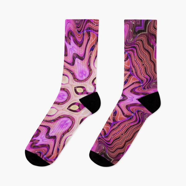 Item preview, Boho Vibes Kaleidoscope Abstract Maximalist Style Hippie Colors Mix of Mauve Violet Lilac Cream 9 of 16 designed and sold by Beachy.