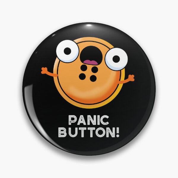 Item preview, Panic Button Funny Sewing Puns (Dark BG) designed and sold by punnybone.