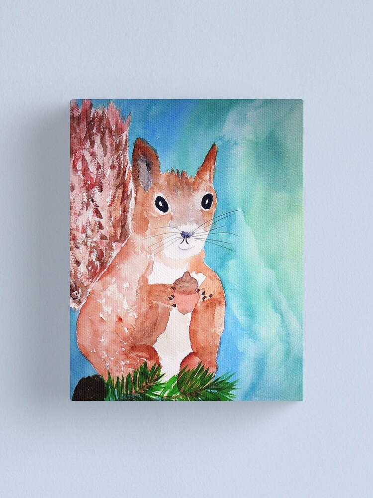 Alternate view of Red Squirrel Canvas Print