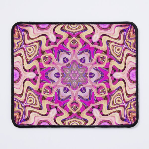 Item preview, Boho Vibes Kaleidoscope Abstract Maximalist Style Hippie Colors Mix of Mauve Violet Lilac Cream 10 of 16 designed and sold by Beachy.