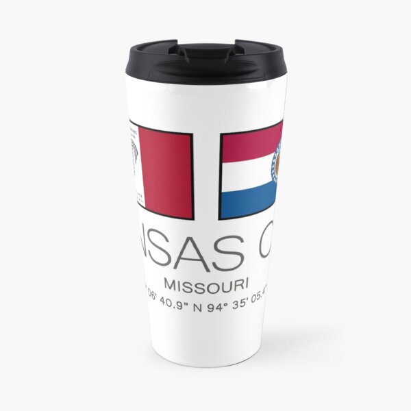KANSAS CITY Missouri City State Flag Art Print Travel Mug