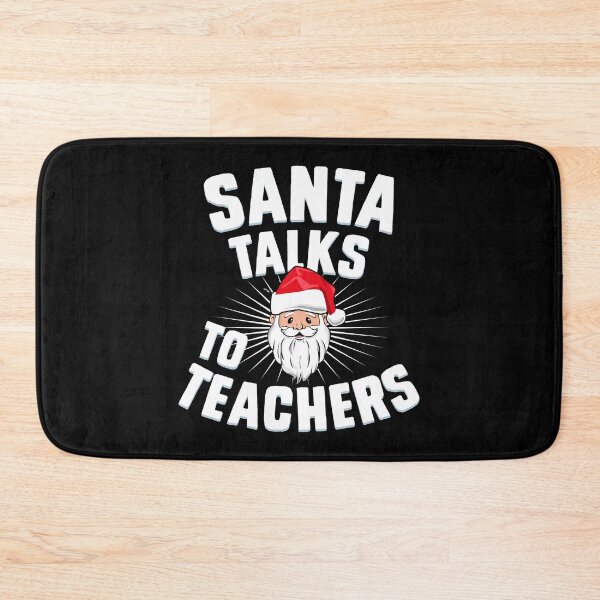 Item preview, Santa Talks To Teachers Xmas School Teacher Merry Christmas designed and sold by QueenOfPrint.