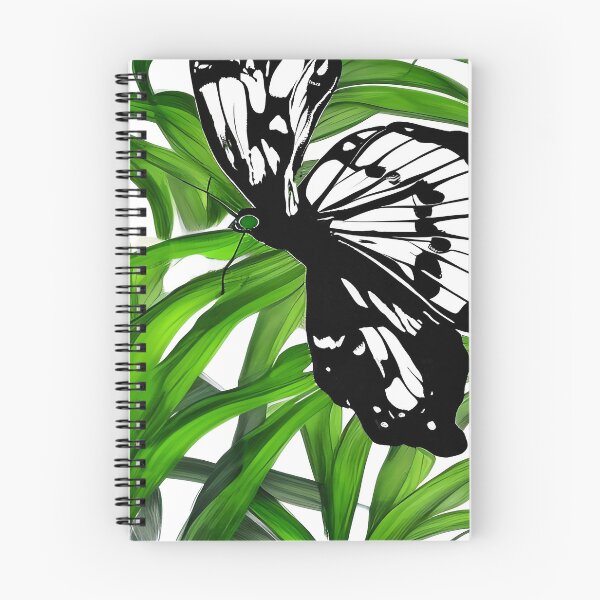 Item preview, Butterfly Black and White on Blades of Green Grass designed and sold by deniselynnimage.
