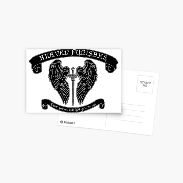 Black Heaven Punisher Emblem Postcard