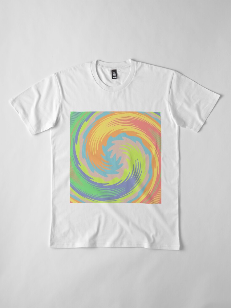 Alternate view of Abstract Twirl Wave Premium T-Shirt