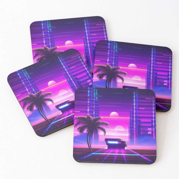 Item preview, A car driving down a road next to a palm tree designed and sold by aryan-gallery.