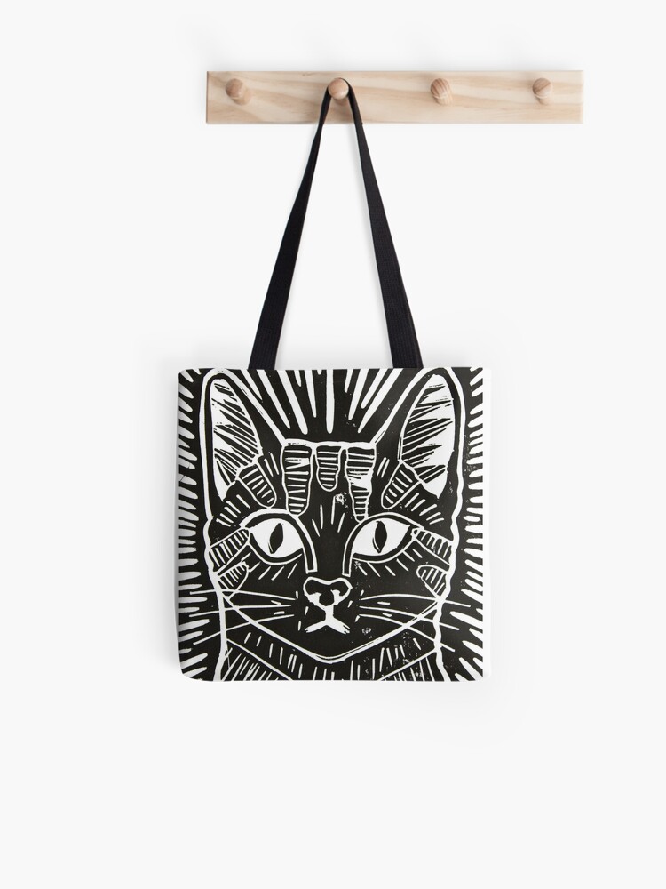 Cat Portrait Lino Print Art Print for Sale by Adam Regester