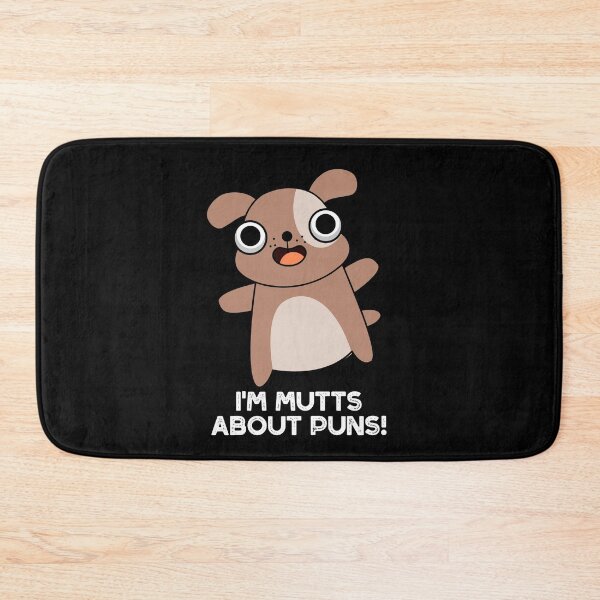 Item preview, I'm Mutts About Puns Funny Dog Puns (Dark BG) designed and sold by punnybone.