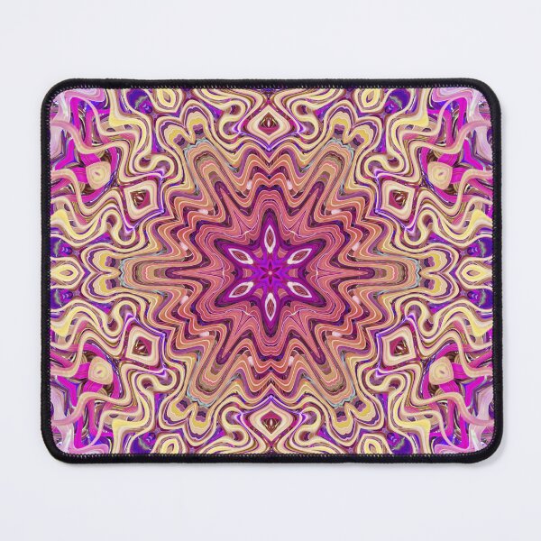 Item preview, Boho Vibes Kaleidoscope Abstract Maximalist Style Hippie Colors Mix of Mauve Violet Lilac Cream 11 of 16 designed and sold by Beachy.