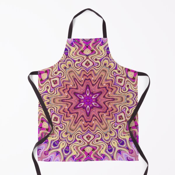 Item preview, Boho Vibes Kaleidoscope Abstract Maximalist Style Hippie Colors Mix of Mauve Violet Lilac Cream 11 of 16 designed and sold by Beachy.