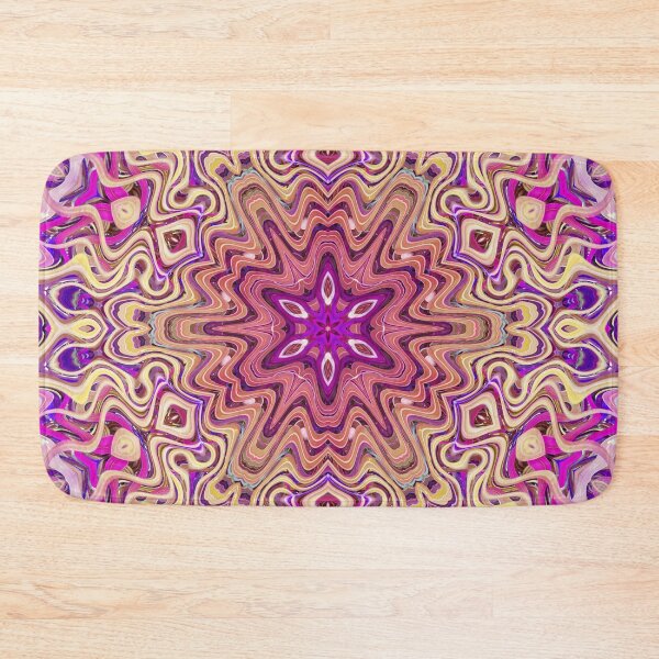 Item preview, Boho Vibes Kaleidoscope Abstract Maximalist Style Hippie Colors Mix of Mauve Violet Lilac Cream 11 of 16 designed and sold by Beachy.