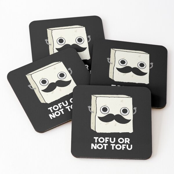 Item preview, Tofu Or Not Tofu Funny Shakespeare Food Puns (Dark BG) designed and sold by punnybone.