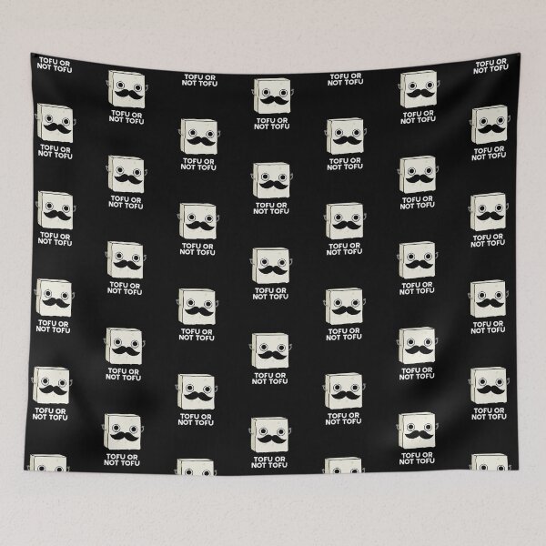 Item preview, Tofu Or Not Tofu Funny Shakespeare Food Puns (Dark BG) designed and sold by punnybone.