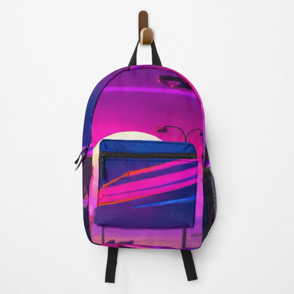 Item preview, A city skyline with a pink and purple sky designed and sold by aryan-gallery.