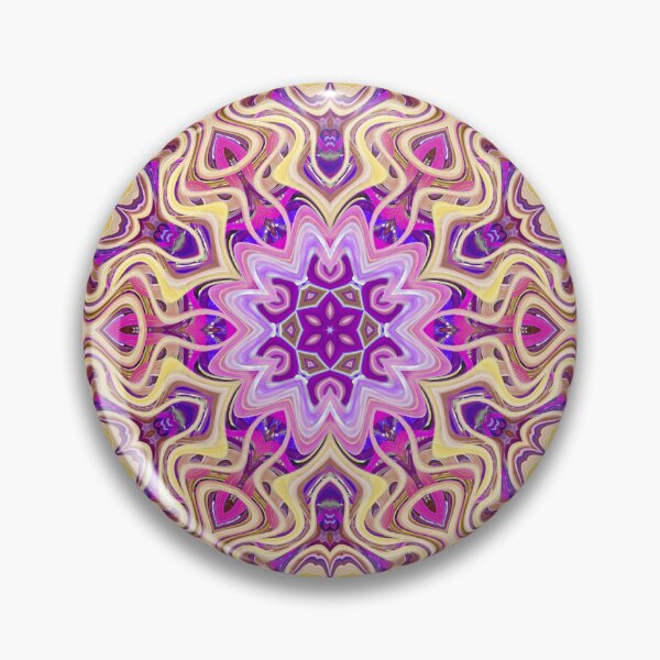 Item preview, Boho Vibes Kaleidoscope Abstract Maximalist Style Hippie Colors Mix of Mauve Violet Lilac Cream 12 of 16 designed and sold by Beachy.