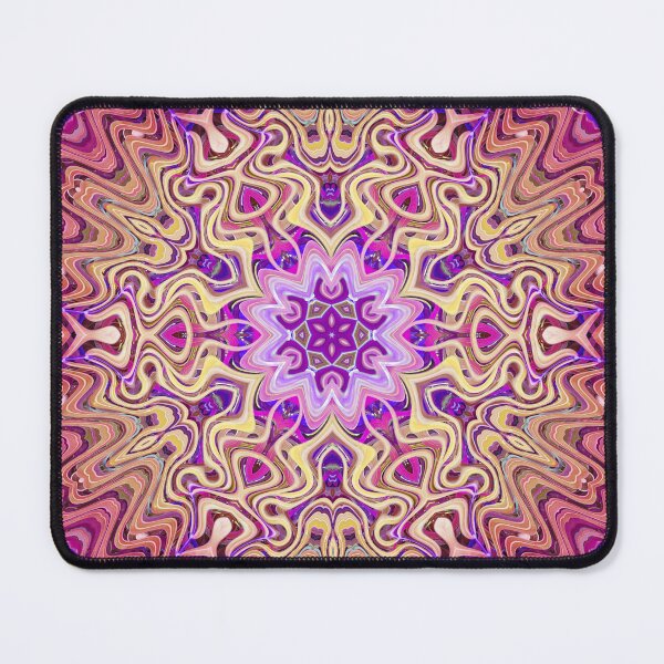 Item preview, Boho Vibes Kaleidoscope Abstract Maximalist Style Hippie Colors Mix of Mauve Violet Lilac Cream 12 of 16 designed and sold by Beachy.