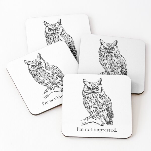 Item preview, Screech Owl is not impressed. designed and sold by NiftyTees.