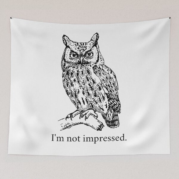 Item preview, Screech Owl is not impressed. designed and sold by NiftyTees.