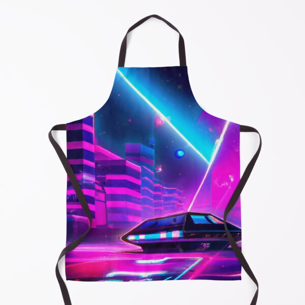 Item preview, A futuristic city at night with neon lights (2) designed and sold by aryan-gallery.