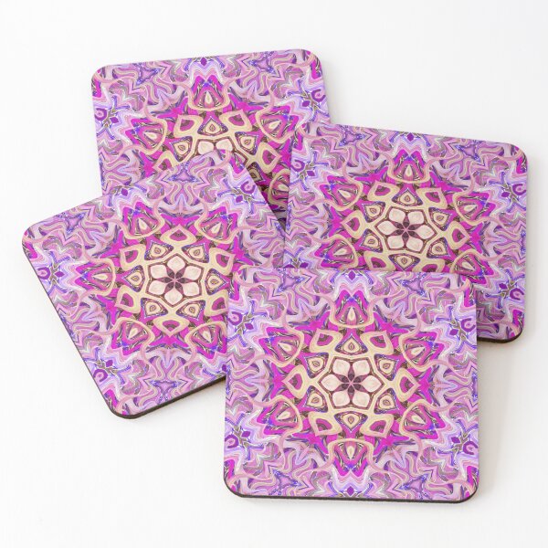 Item preview, Boho Vibes Kaleidoscope Abstract Maximalist Style Hippie Colors Mix of Cream Lilac Violet Mauve 13 of 16 designed and sold by Beachy.