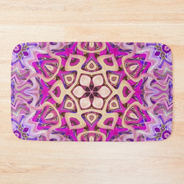 Item preview, Boho Vibes Kaleidoscope Abstract Maximalist Style Hippie Colors Mix of Cream Lilac Violet Mauve 13 of 16 designed and sold by Beachy.
