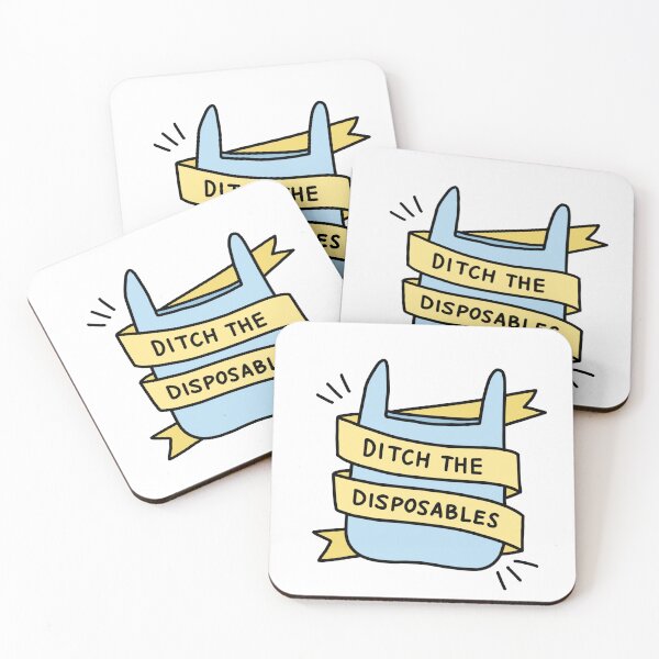 Item preview, 'ditch the disposables' plastic bag designed and sold by bloemsgallery.