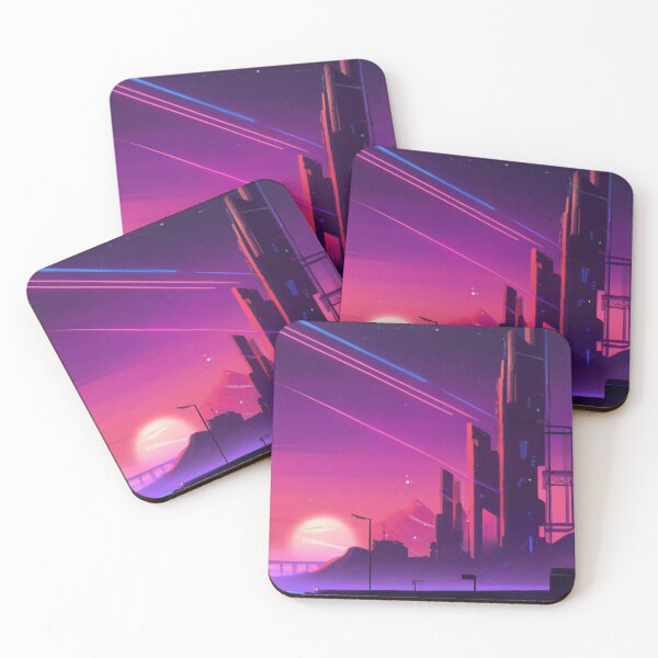 Item preview, A futuristic city with a sunset (2) designed and sold by aryan-gallery.