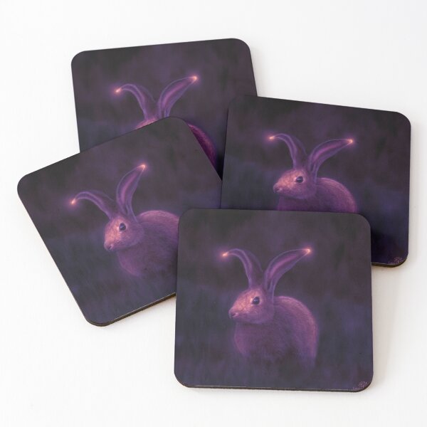 Item preview, Glowing night rabbit | Fantasy Scene designed and sold by LenaKiagia.