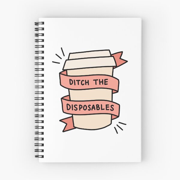 Item preview, 'ditch the disposables' coffee cup designed and sold by bloemsgallery.
