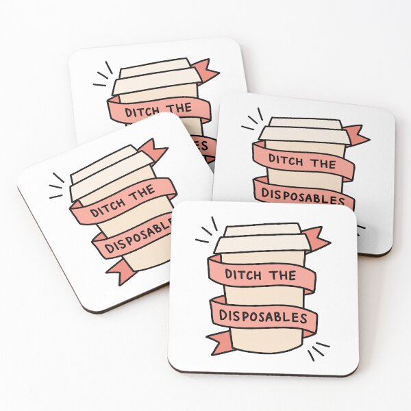 Item preview, 'ditch the disposables' coffee cup designed and sold by bloemsgallery.