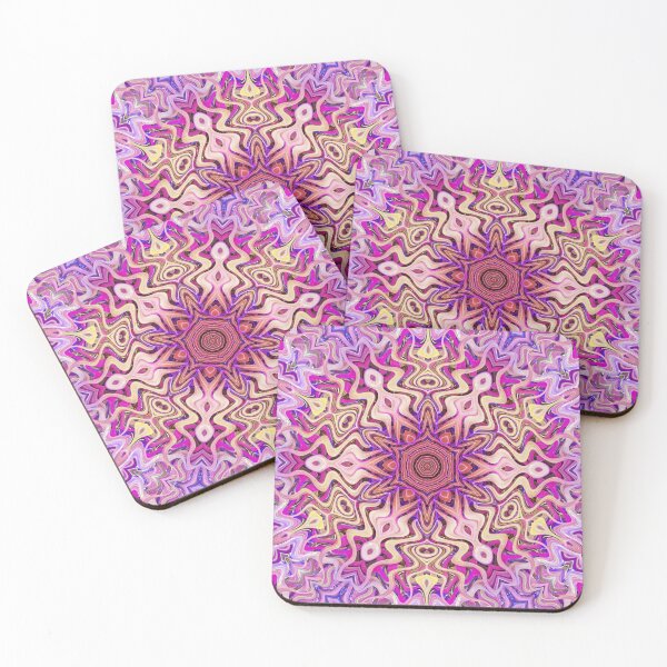 Item preview, Boho Vibes Kaleidoscope Abstract Maximalist Style Hippie Colors Mix of Cream Lilac Violet Mauve 14 of 16 designed and sold by Beachy.