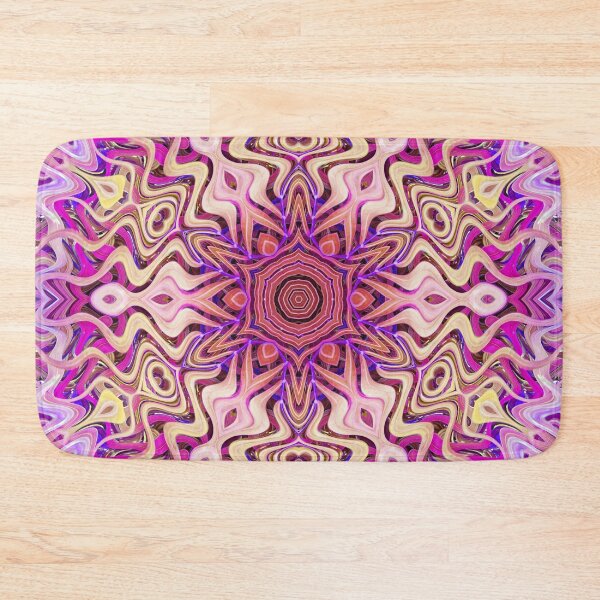 Item preview, Boho Vibes Kaleidoscope Abstract Maximalist Style Hippie Colors Mix of Cream Lilac Violet Mauve 14 of 16 designed and sold by Beachy.