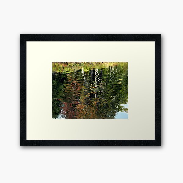 Fall Watercolor Framed Art Print