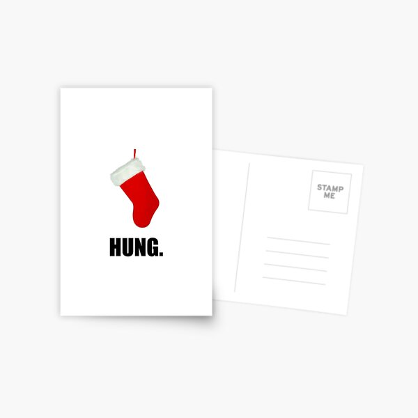 Navidad Media Hung Joke Postal