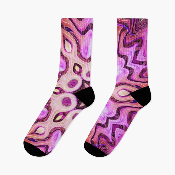 Item preview, Boho Vibes Kaleidoscope Abstract Maximalist Style Hippie Colors Mix of Cream Lilac Violet Mauve 15 of 16 designed and sold by Beachy.