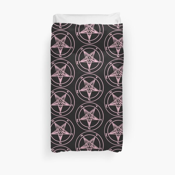 Pink Baphomet Duvet Cover