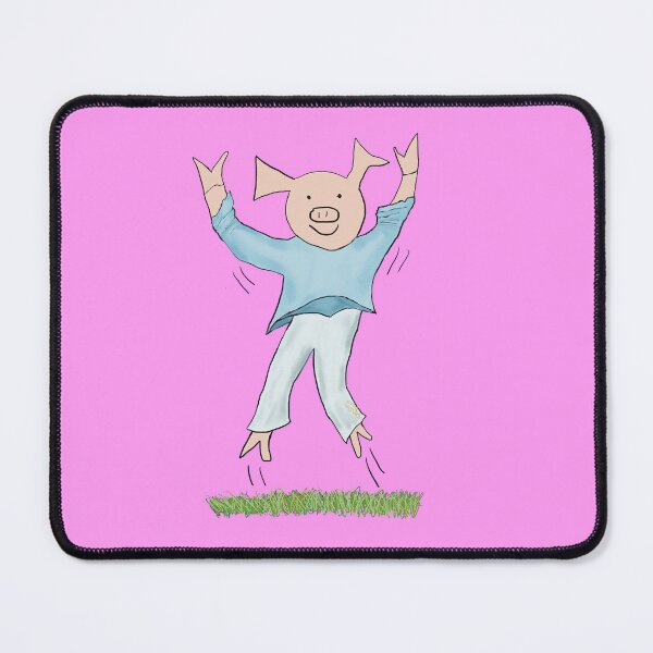 Item preview, Jump for joy! Spread joy and feel joy with this delighted Pig design. Celebrating, elated cute pig.  Job offer, passing exams, passing your driving test. Yes! designed and sold by PiggingJapan.