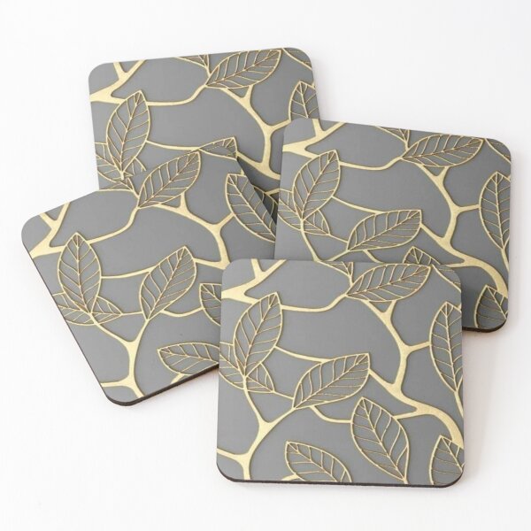 Item preview, Gold Leaf Twig Mural designed and sold by NengShop.