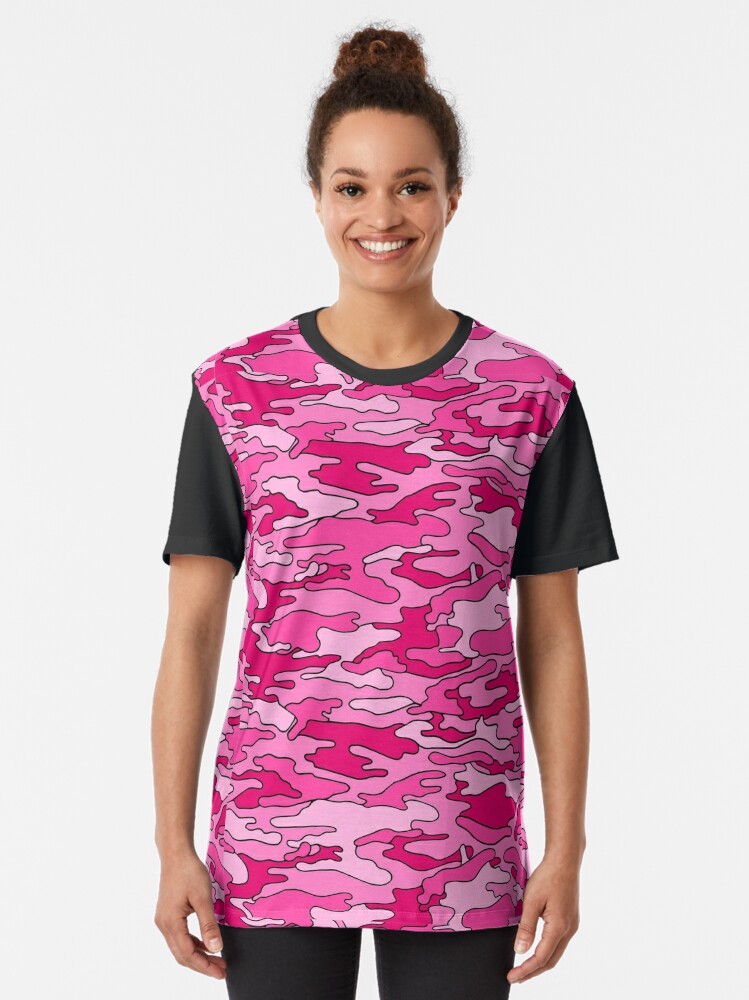 Pink Camo for Breast Cancer Awareness Graphic T-Shirt for Sale by Corey  Paige Designs