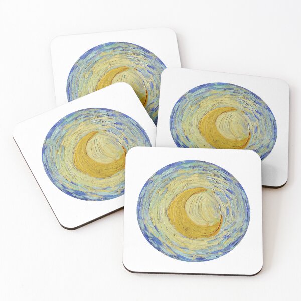 Item preview, Vincent van Gogh Starry Night Moon designed and sold by maniacfitness.