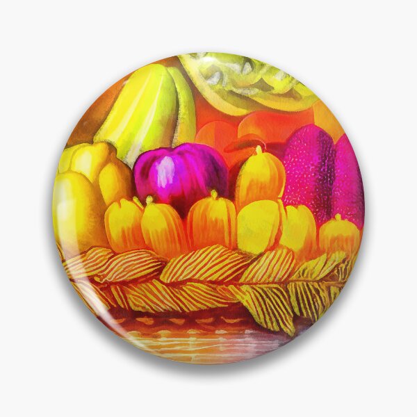 Item preview, Fruits and vegetables in a basket designed and sold by AnnArtshock.