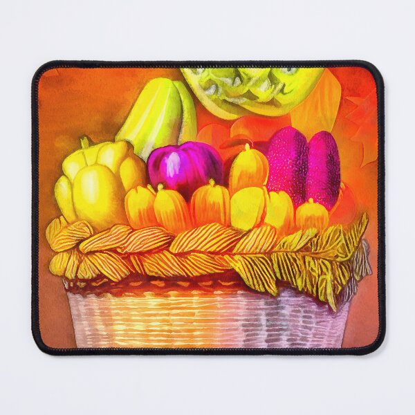 Item preview, Fruits and vegetables in a basket designed and sold by AnnArtshock.