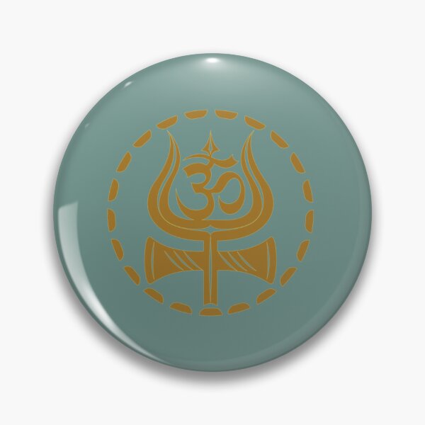 Item preview, Golden shiv trishul with ohm  designed and sold by AmosNolann.