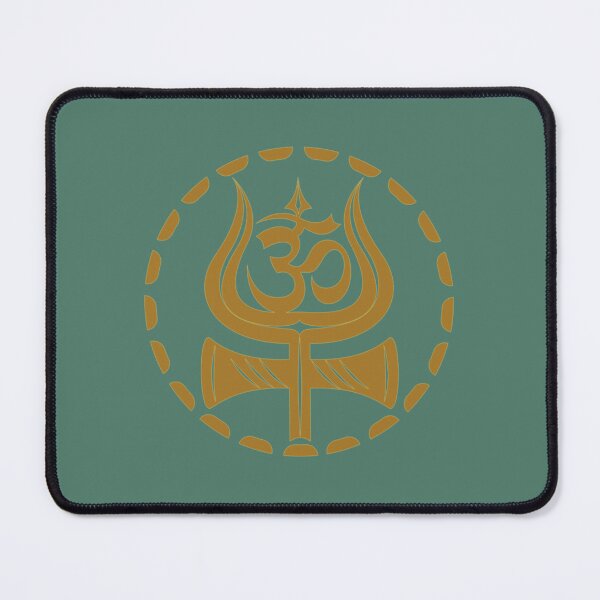 Item preview, Golden shiv trishul with ohm  designed and sold by AmosNolann.
