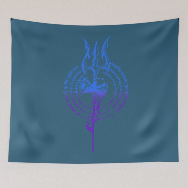 Item preview, Indian tradition sanskrit mantra With Lord Shiva Trishul  designed and sold by AmosNolann.