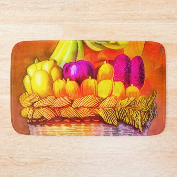 Item preview, Fruits and vegetables in a basket designed and sold by AnnArtshock.