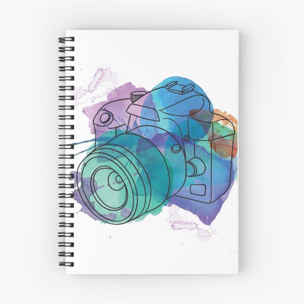Artikelvorschau, Aquarell DSLR auf Weiß entworfen und verkauft von Pink Pineapple Works.