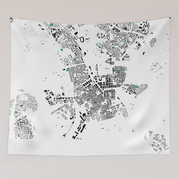 Item preview, Map of Helsinki with its schools in colour designed and sold by jean-nicolas.